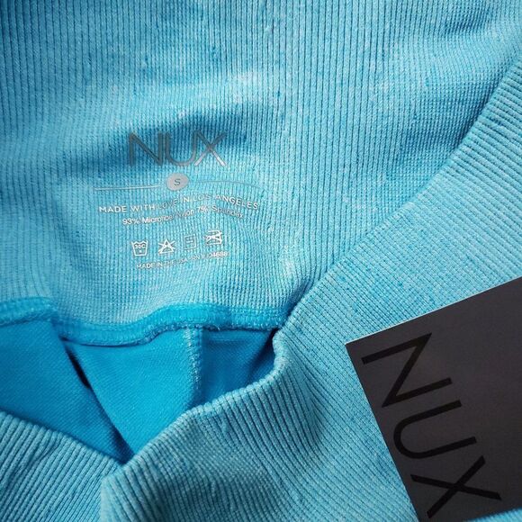 NUX Heather Leggings Blue S NWT - Picture 6 of 6